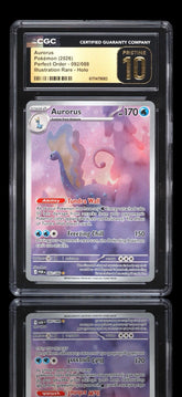 ‼️ Aurorus 092/088 Pokemon Perfect Order IR~PRISTINE 10~ LOW POP SHOOT OFFER💨