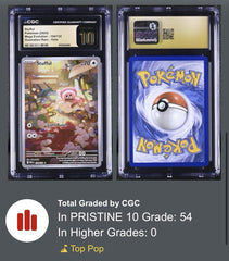 ‼️Stufful 154/132: Mega Evolution Holo GRADE 10 PRISTINE GOLD LABEL TOP POP💨