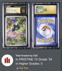 ‼️Pokemon Shroodle CGC PRISTINE 10 GOLD LABEL TOP POP~IR Mega Evolution #149💨