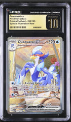 ⚠️ Quaquaval ex 260/193 Paldea Evolved SIR~PRISTINE 10 GOLD LABEL TOP POP 17💨