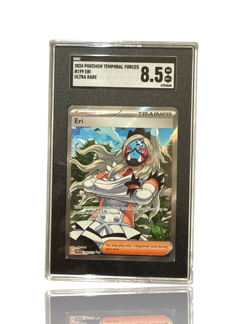 ‼️POKEMON Eri 199/162: Temporal Forces Holo GRADE 8.5! FAST SHIP~SHOOT OFFER💨