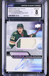 ‼️2022-23 UD Premier Connor Dewar: Acetate Rookie Patch Auto POP 1~SHOOT OFFER💨