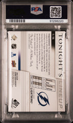‼️2021-22 UD SP Game Used - Tonight's Lineup~ LOUIS DOMINGUE~1 OF 1~PSA 10💨