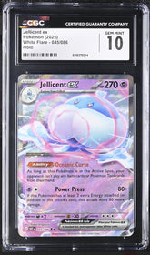 💎 Jellicent ex 045/086 White Flare Holo GRADE 10! SAME DAY SHIP! SHOOT OFFER💨
