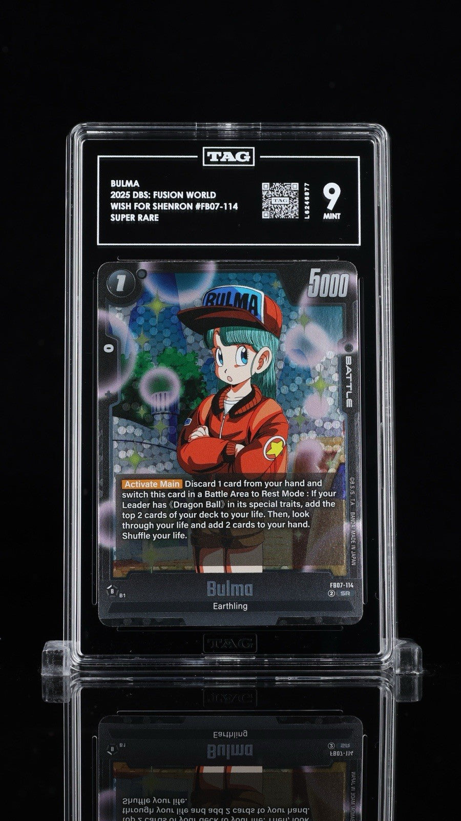 ⚠️Bulma ~DRAGON BALL~ Super Rare Wish For Shenron FB07-114~FAST SHIP SHOOT OFFER