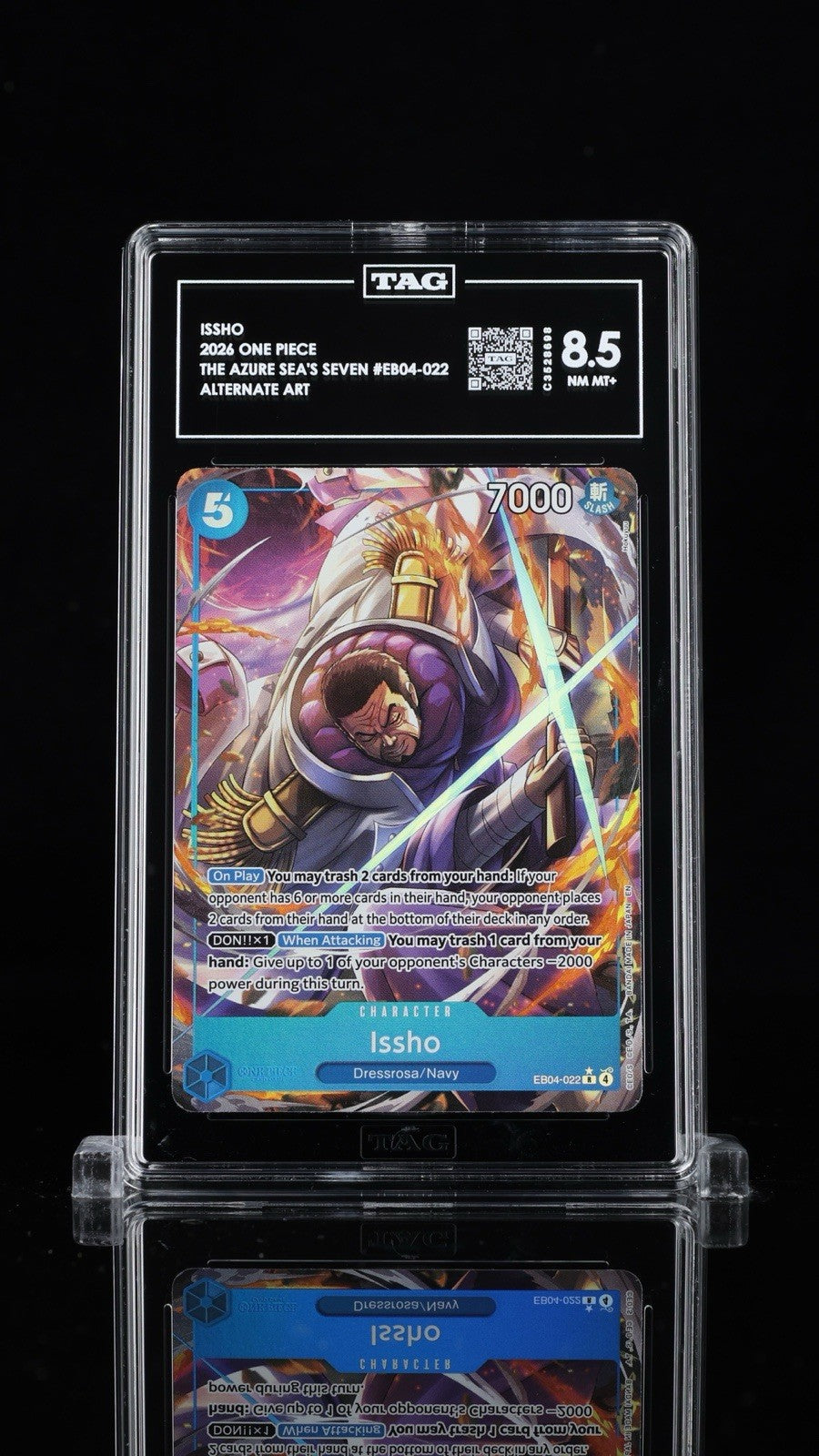 ⚠️2026 The Azure Sea's Seven #EB04-022 Issho~ TAG GRADE 8.5~SHOOT OFFER!💨