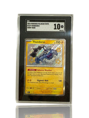 ‼️Thundurus 139/091 SV: Paldean Fates BABY SHINY RARE GRADE 10! SHOOT OFFER💨