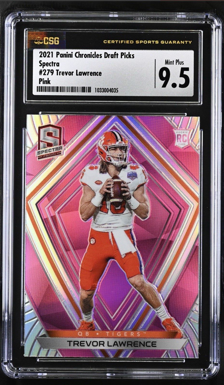 ‼️2021 Panini Chronicles Draft Picks - Spectra Trevor Lawrence #279 Pink (RC)💨