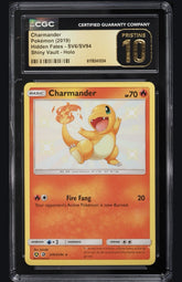 🔥 Pokémon Charmander Hidden Fates SV6 Baby Shiny~PRISTINE 10 GOLD LABEL!💨