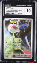 ‼️Pokemon Chimecho 179/167: Twilight Masquerade Holo GRADE 10! FAST SHIPPING💨