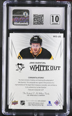 ‼️2022-23 SPx White Out #WO-JG Jake Guentzel~ GRADE 9~AUTO 10~POP 1~SHOOT OFFER