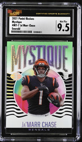 ‼️2021 Panini Illusions - Mystique Ja'Marr Chase #MY-7 Emerald (RC) TOP POP💨