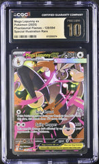 ‼️Pokemon Mega Lopunny ex #128 Phantasmal Flames CGC 10 PRISTINE GOLD LABEL!💨