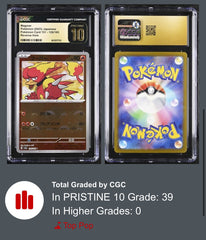‼️Magmar PokeBall 126/165: Pokemon 151 Japanese CGC 10 PRISTINE GOLD LABEL!💨
