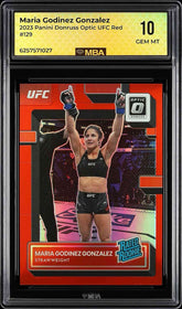 ⚠️2023 Panini Optic UFC Rated Rookie Maria Godinez Gonzalez 129 Red~MBA 10 POP 1