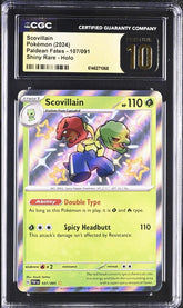 π₯ Scovillain 107 Pokemon Paldean Fates~GRADE 10 PRISTINE GOLD LABEL TOP POP 5π¨
