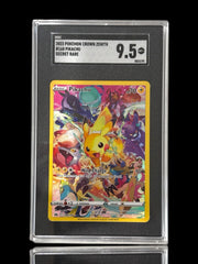 ⚡️Pikachu (Secret) 160/159 Crown Zenith GRADE 9.5! FAST SHIP~SHOOT OFFER!💨