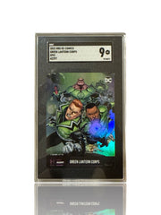 ‼️DC COMICS GREEN LANTERN CORPS CARD GRADE 9! FAST SHIPPING~ SHOOT OFFER!💨