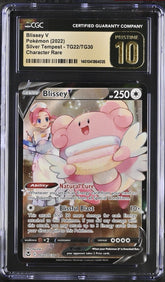 π¨ Blissey V TG22 Silver Tempest Trainer Gallery GRADE 10 PRISTINE GOLD LABELπ¨