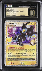 ‼️Luxray 109/111 Celebrations: Classic Collection CGC 10 PRISTINE GOLD LABEL💨