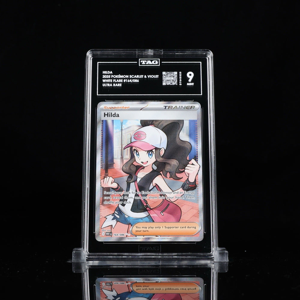 ‼️Pokemon Hilda 164/086: White Flare TAG GRADE 9! FAST SHIP~SHOOT OFFER!💨