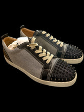 ‼️Christian Louboutin Louis Junior Spikes Orlato BLACK Low Top Sneaker SZ 46.5💨