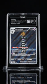 ‼️GOTHITELLE 2025 POKÉMON WHITE FLARE #211 BLACK STAR TAG GRADE 10~SHOOT OFFER💨