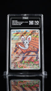 ‼️MINCCINO 2025 POKÉMON SCARLET BLACK BOLT #152 ILLUSTRATION RARE TAG GRADE 10💨