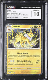 💎Pokemon Jolteon #169 Cosmos Holo Promo GRADE 10! SAME DAY SHIP~SHOOT OFFER💨