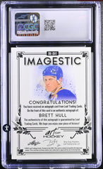 ‼️2021-22 Leaf Art of Hockey Imagestic Autographs #IM-BH1 Brett Hull GRADE 9💨