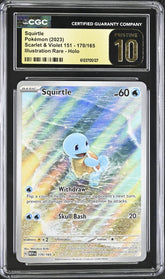 💙 Squirtle 170 Scarlet & Violet 151 GRADE 10 PRISTINE GOLD LABEL TOP POP!💨