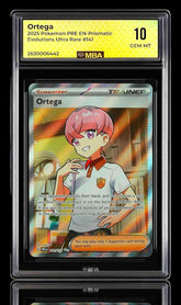 🚨 Ortega 141/131 Pokemon Prismatic Evolutions Holo~MBA GRADE 10~ SHOOT OFFER💨