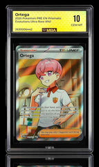 🚨 Ortega 141/131 Pokemon Prismatic Evolutions Holo~MBA GRADE 10~ SHOOT OFFER💨