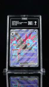 ‼️Hydreigon ex 161/086: White Flare Holo TAG GRADE 9! FAST SHIP~SHOOT OFFER!💨