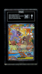 ‼️Mega Kangaskhan ex 182 Mega Evolution Holo TAG GRADE 9~FAST SHIP SHOOT OFFER💨