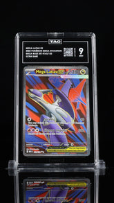 ‼️Mega Latias ex 163/132: Mega Evolution TAG GRADE 9! FAST SHIP~SHOOT OFFER!💨