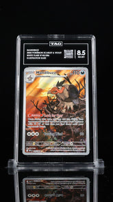 🔥Mandibuzz 145/086: White Flare Holo TAG GRADE 8.5! SAME DAY SHIO~SHOOT OFFER💨