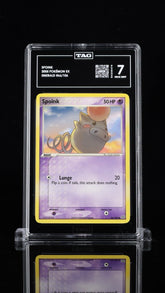⚠️ Spoink Pokémon 2005 Ex Emerald 66/106~ TAG GRADE 7~ FAST SHIP SHOOT OFFER!💨