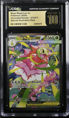 💎 Mega Meganium ex #272 Ascended Heroes GRADE 10 PRISTINE GOLD LABEL TOP POP!💨