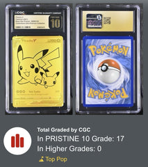 💎Pikachu V SWSH145 Sword & Shield Promo GRADE 10 PRISTINE GOLD LABEL TOP POP💨