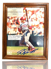 ⚠️ Ivan Rodriguez COA meridian 8 X 10 Autographed Photo W/ Frame~SHOOT OFFER💨