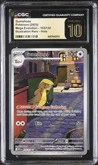 ‼️Gumshoos 153/132: Mega Evolution Holo GRADE 10 PRISTINE GOLD LABEL TOP POP!💨