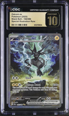 💙Pokemon Zekrom ex #166 Black Bolt GRADE 10 PRISTINE GOLD LABEL TOP POP!💨
