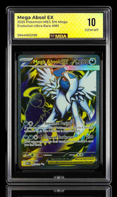 🚨 Mega Absol ex 161/132 Pokemon Mega Evolution~ MBA GRADE 10~SHOOT OFFER!💨
