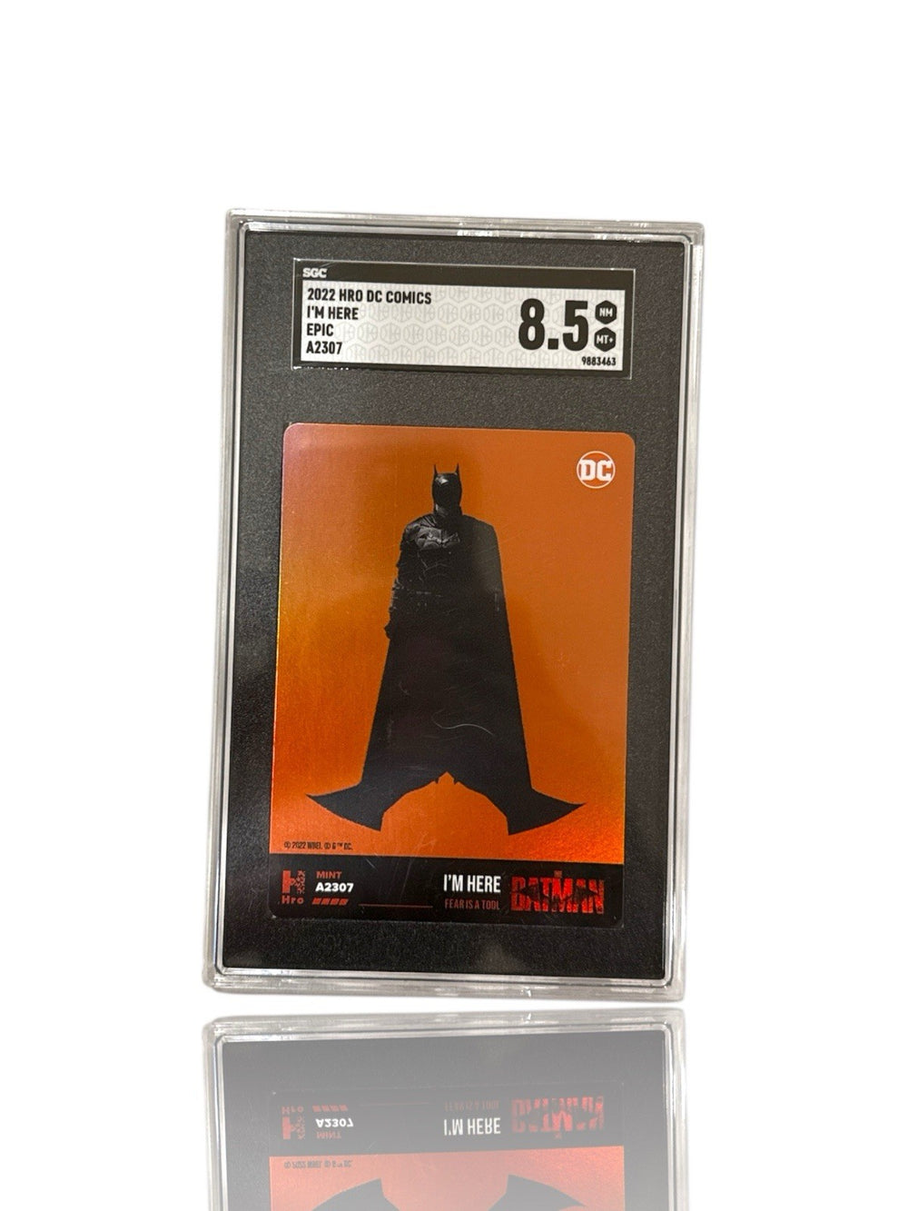 ‼️DC COMICS I'M HERE EPIC BATMAN CARD GRADE 8.5! FAST SHIP~SHOOT OFFER!💨