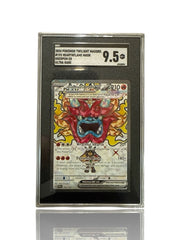 ‼️Pokemon Hearthflame Mask Ogerpon ex 192/167~Twilight Masquerade Holo GRADE 9.5
