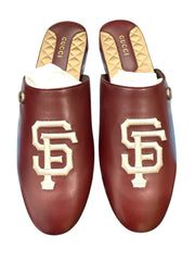 ‼️Gucci x SF Giants Leather Loafers Burgundy GUCCI SIZE 12~NEW $950! FAST SHIP💨