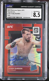 ‼️2023 Panini Optic UFC Rated Rookie Cody Durden #142~CGC 8.5 AUTO 10💨 OFFER UP