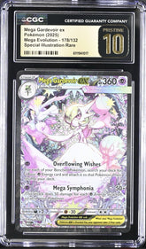 ‼️Pokemon Mega Gardevoir ex #178 Mega Evolution GRADE 10 PRISTINE GOLD LABEL #1!