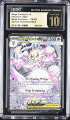 ‼️Pokemon Mega Gardevoir ex #178 Mega Evolution GRADE 10 PRISTINE GOLD LABEL #1!